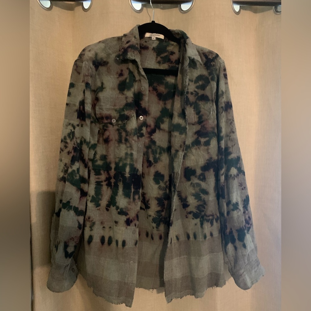 Gypsy junkies button down shirt